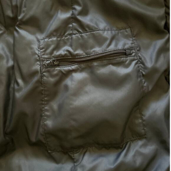 POIVRE BLANC Long Line Prime Duck Down Belted Puffer Coat Jacket Black Snow M - Picture 6 of 9